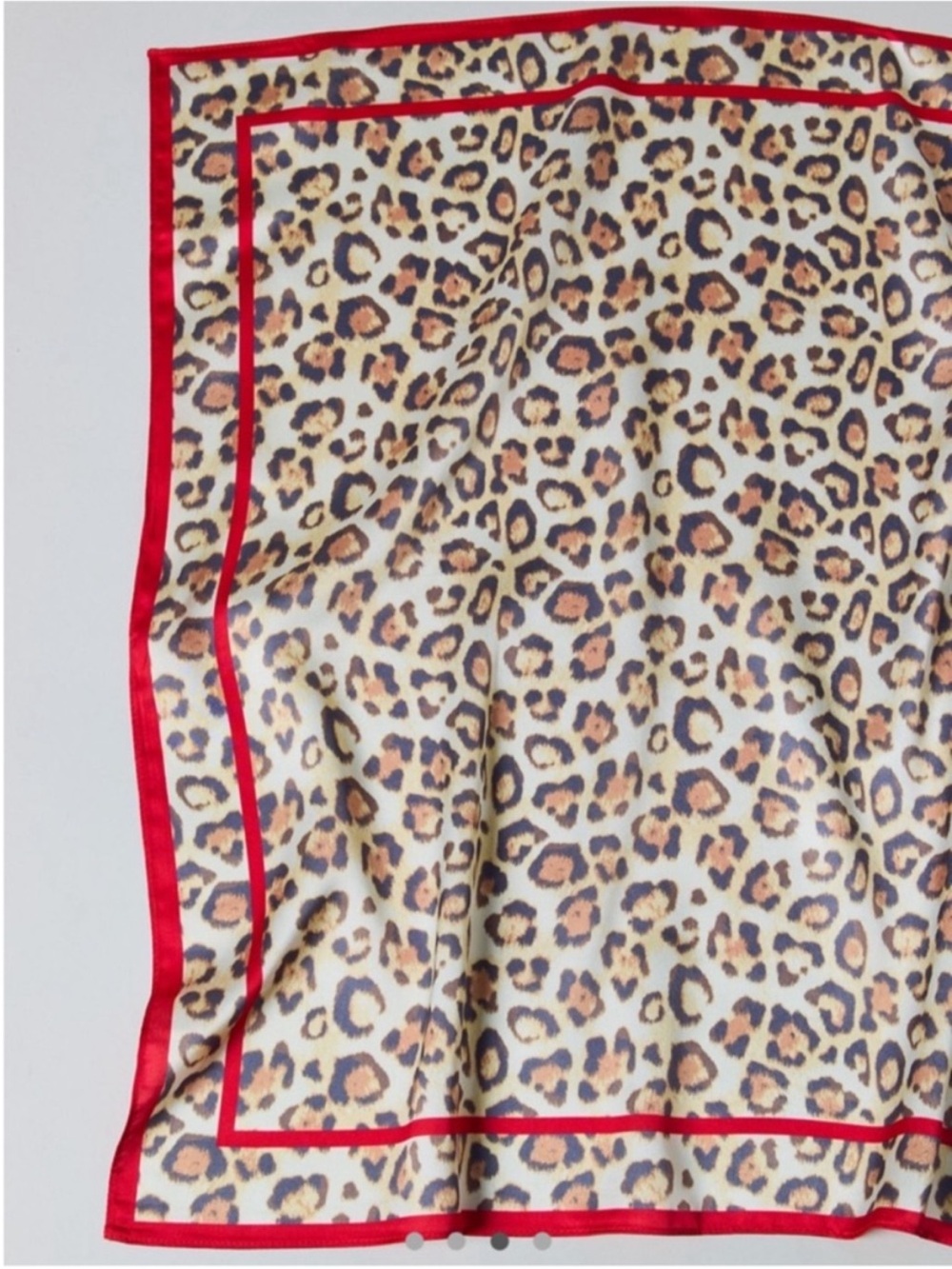 New! Leopard Print 20” Hair Neck Bag Scarf